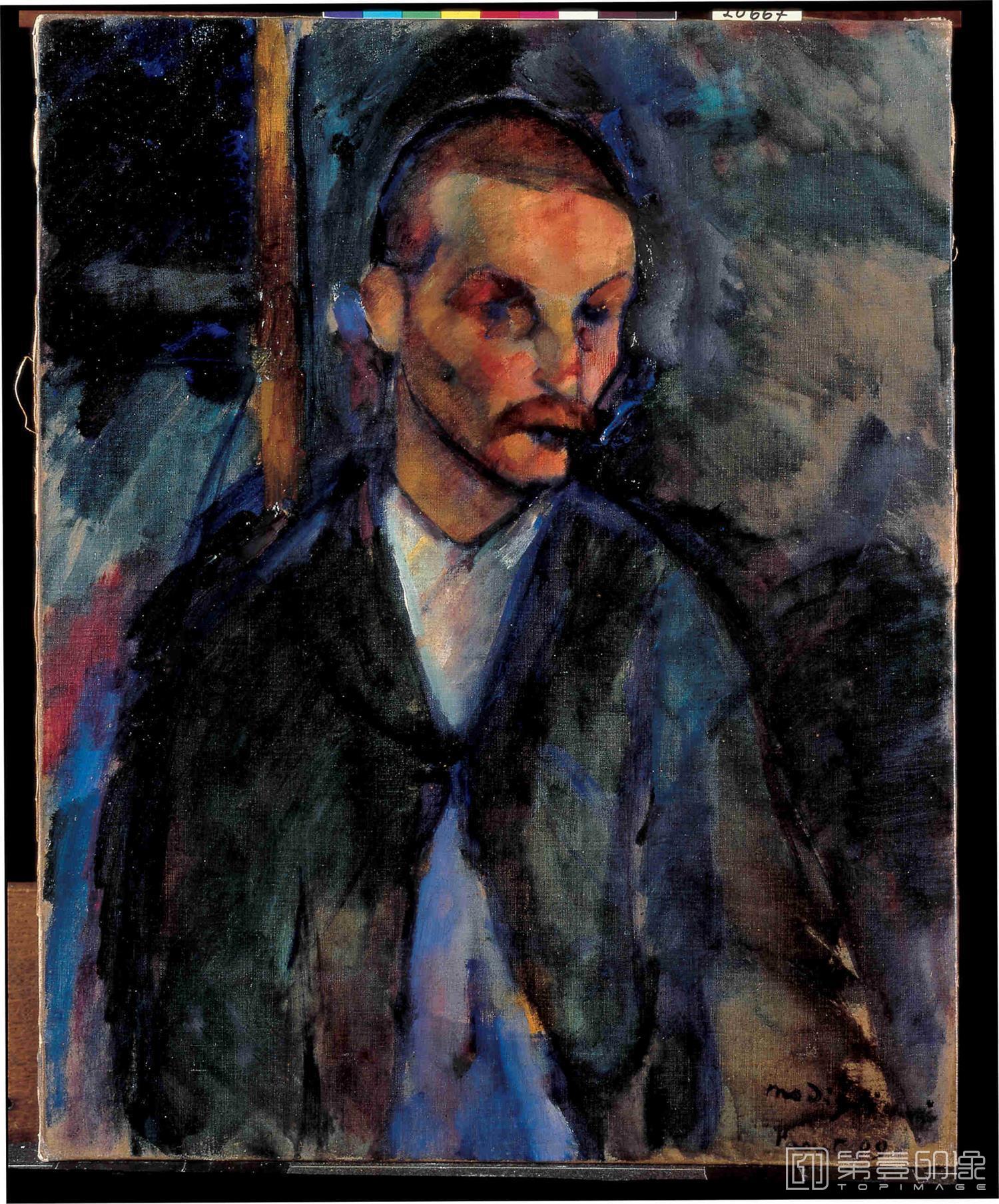 油画-Man's portrait